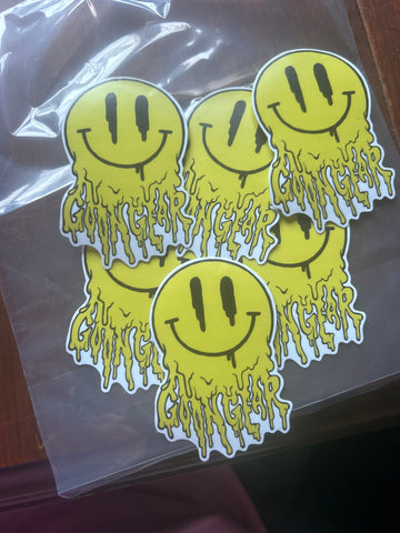 Drippy smile stickers